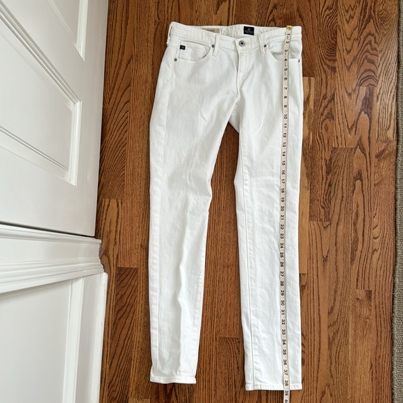 AG Adriano Goldschmied The Stevie Slim Straight White Size 27 - Picture 11 of 12